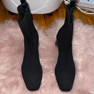 Dolce Vita Black Knit Booties